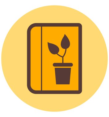 Bitki. Web simgesi basit illüstrasyon