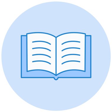 Kitap. Web simgesi basit illüstrasyon