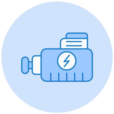 Pil. Web simgesi basit illüstrasyon