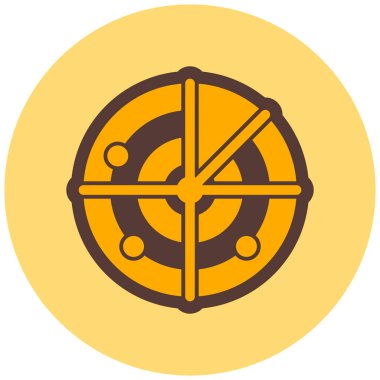 Hedef. Web simgesi basit illüstrasyon