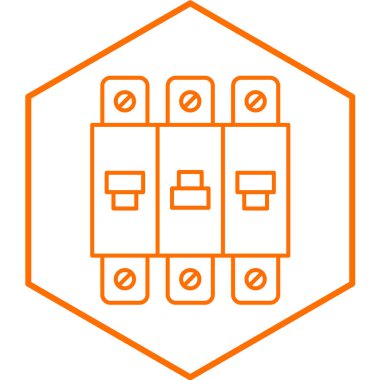 transistör simgesi, basit tasarım vektör çizimi