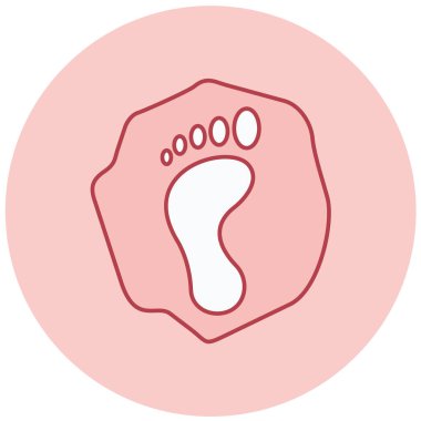 ayak ikonu vektör illüstrasyonu