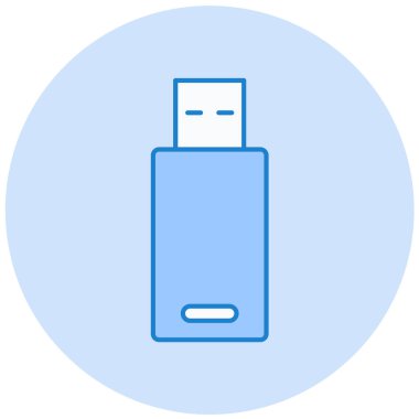 usb flash disk vektör simgesi