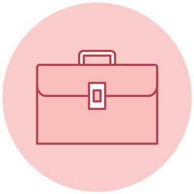 Çanta. Web simgesi basit illüstrasyon