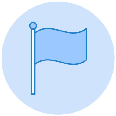 bayrak simgesi, vektör illüstrasyonu