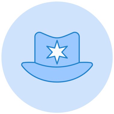 Şapka. Web simgesi basit illüstrasyon