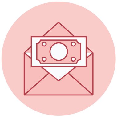 Para için. Web simgesi basit illüstrasyon