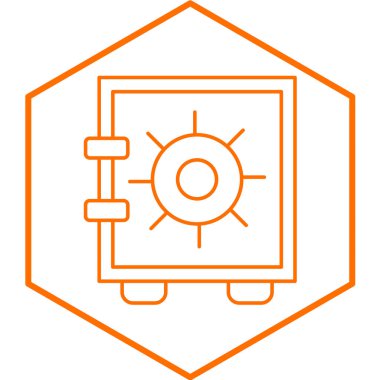 Güvenli simgenin vektör illüstrasyonu