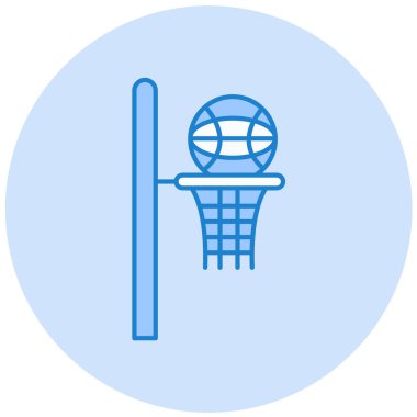 Basketbol. Web simgesi basit illüstrasyon