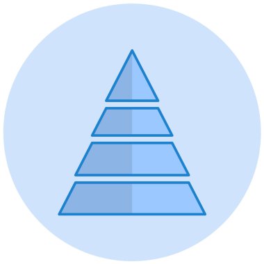 Piramit. Web simgesi basit tasarım