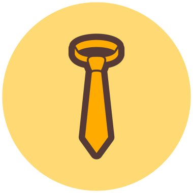 Kravat. Web simgesi basit illüstrasyon