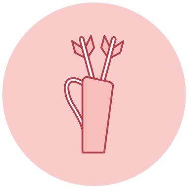 Vazo simgesinin vektör illüstrasyonu