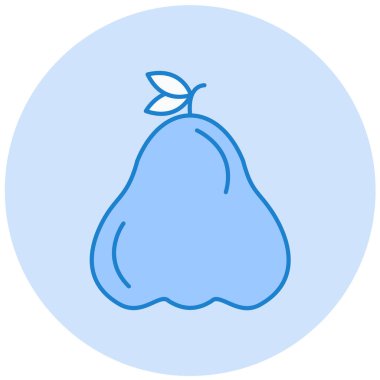 Armut meyvesi. Web simgesi basit illüstrasyon