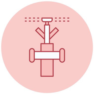 Su borusu simgesinin vektör illüstrasyonu