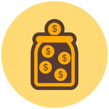 Dolar simgesi vektör illüstrasyonu