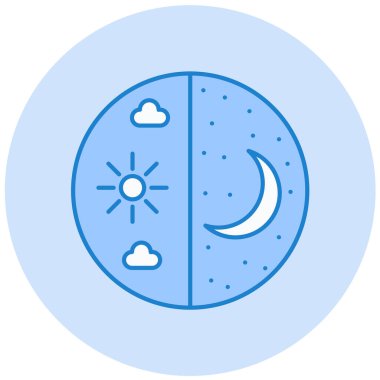 day and night. web icon simple illustration