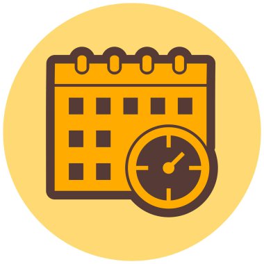 Takvim. Web simgesi basit illüstrasyon