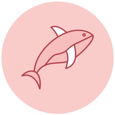 Köpekbalığı. Web simgesi basit tasarım