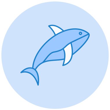 Balık. Web simgesi basit illüstrasyon