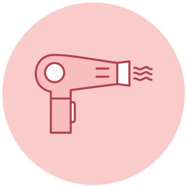 Saç kurutma makinesi. Basit resimleme