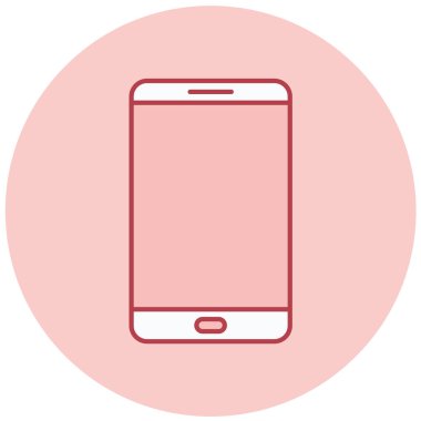 Cep telefonu simgesi, vektör illüstrasyonu