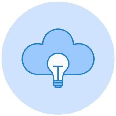 Bulut. Web simgesi basit tasarım