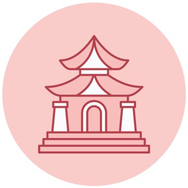 Modern yapı simgesinin vektör illüstrasyonu