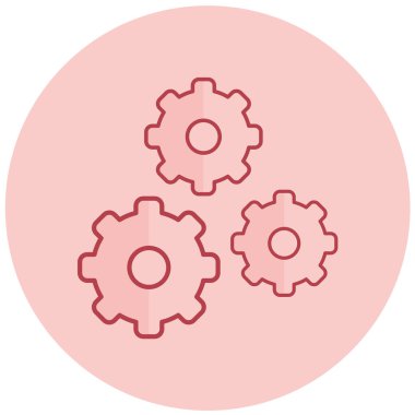 Ayarlar. Web simgesi basit illüstrasyon