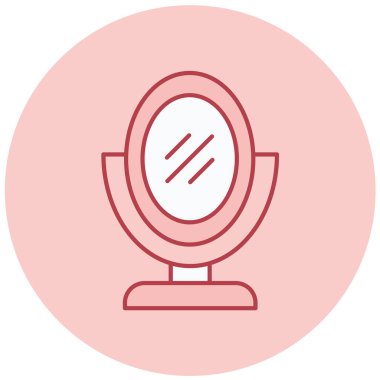 ayna simgesi, basit tasarım vektör çizimi