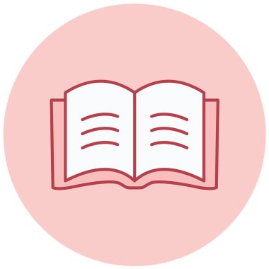 Kitap. Web simgesi basit illüstrasyon