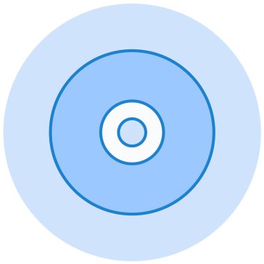 CD mi? Web simgesi basit illüstrasyon