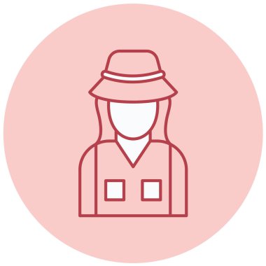 Şapkalı bir adamın vektör çizimi