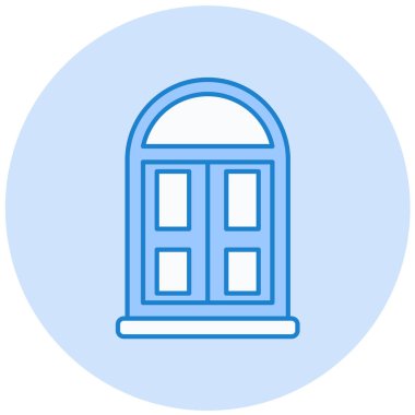 Ev. Web simgesi basit illüstrasyon