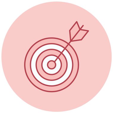 Hedef. Web simgesi basit illüstrasyon