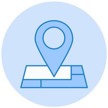 konum. Web simgesi basit illüstrasyon