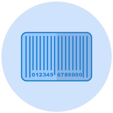 Barkod. Web simgesi basit illüstrasyon