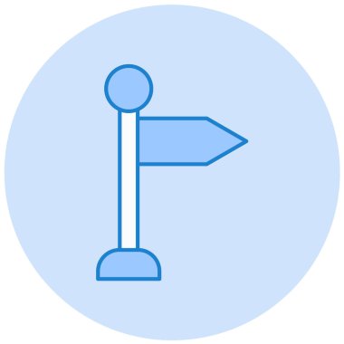 İşaret levhası Web simgesi basit illüstrasyon