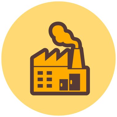 Fabrika. Web simgesi basit tasarım