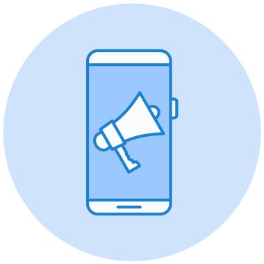 Cep telefonu. Web simgesi basit illüstrasyon