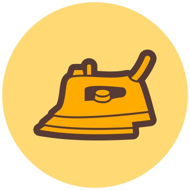 Demir simgesi, vektör illüstrasyonu basit tasarım