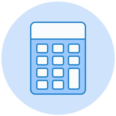 Hesap makinesi. Web simgesi basit illüstrasyon