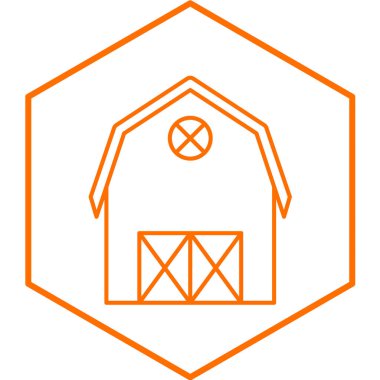 ahır simge vektör çizim