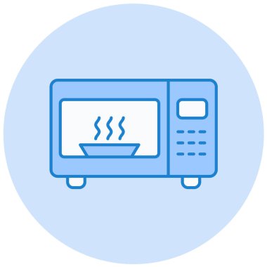 Mikrodalga fırın. Basit resimleme