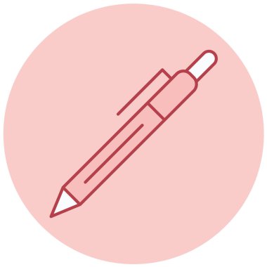 Kalem. Web simgesi basit illüstrasyon