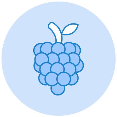 Üzüm. Web simgesi basit illüstrasyon