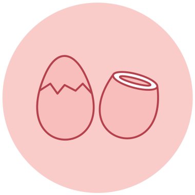 Yumurta. Web simgesi basit illüstrasyon