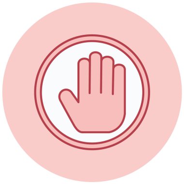 el simgesi vektör illüstrasyonu