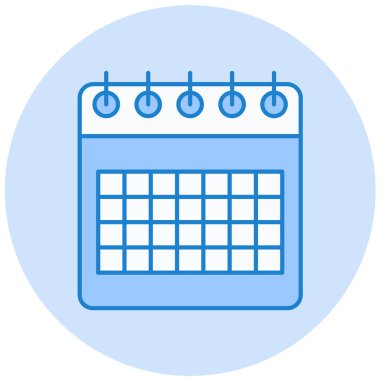 Takvim simgesi vektör illüstrasyonu