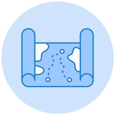 Harita. Web simgesi basit tasarım 