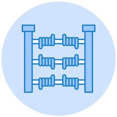 abacus düz vektör simgesi